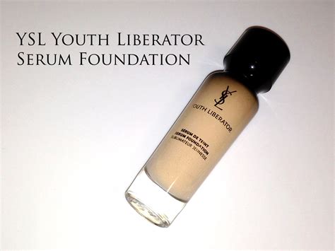 ysl youth liberator serum foundation 测评|YSL foundation.